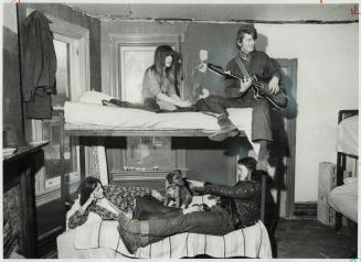 Making themselves at home in Digger House, a group of residents hold an impromptu sing-in yesterday at the open house held to mark the first anniversa(...)