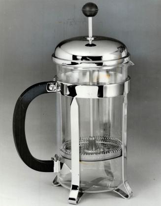 Get cooking: Melior Coffee Maker, left, uses plunger method