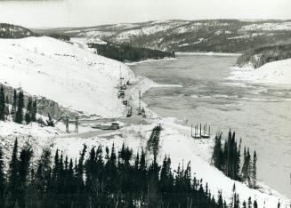 Northern dream: This is a section of the James Bay hydroelectric project, a vital component of Premier Robert Bourassa'a strategy