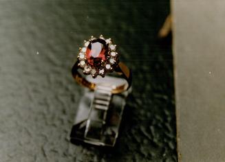 Bright: Right, rhodolite garnet and diamond ring, $899, All Gems