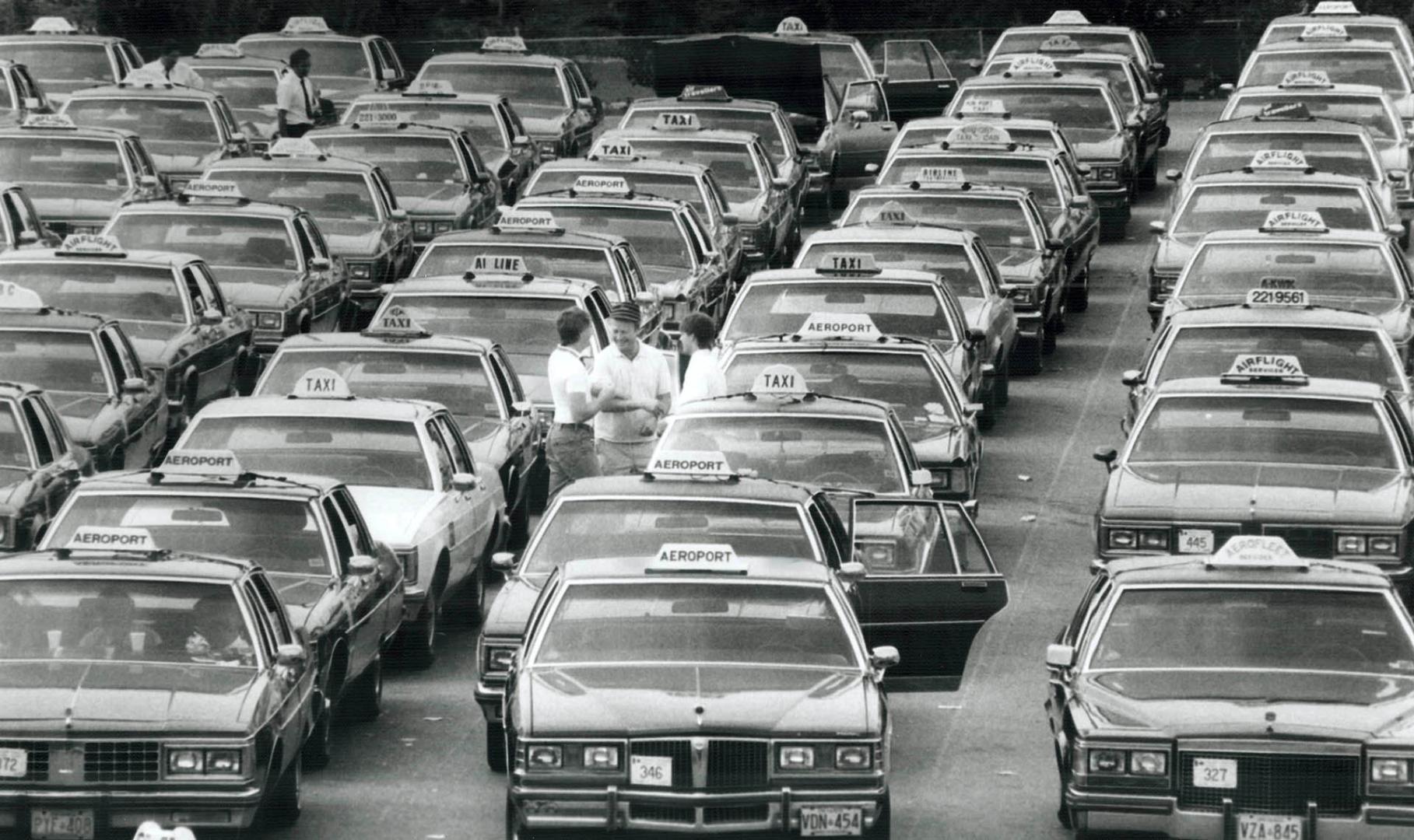 Playing a waiting game, When you really need a taxi there's never one in sight, but at Pearson International Airport they're lined up in dozens, waiting for customers, at slow times of day