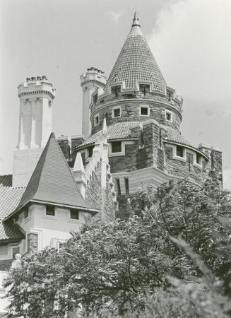 Image shows a partial view of Casa Loma.