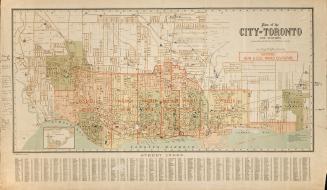 Plan of the City of Toronto and suburbs shewing new & old ward divisions