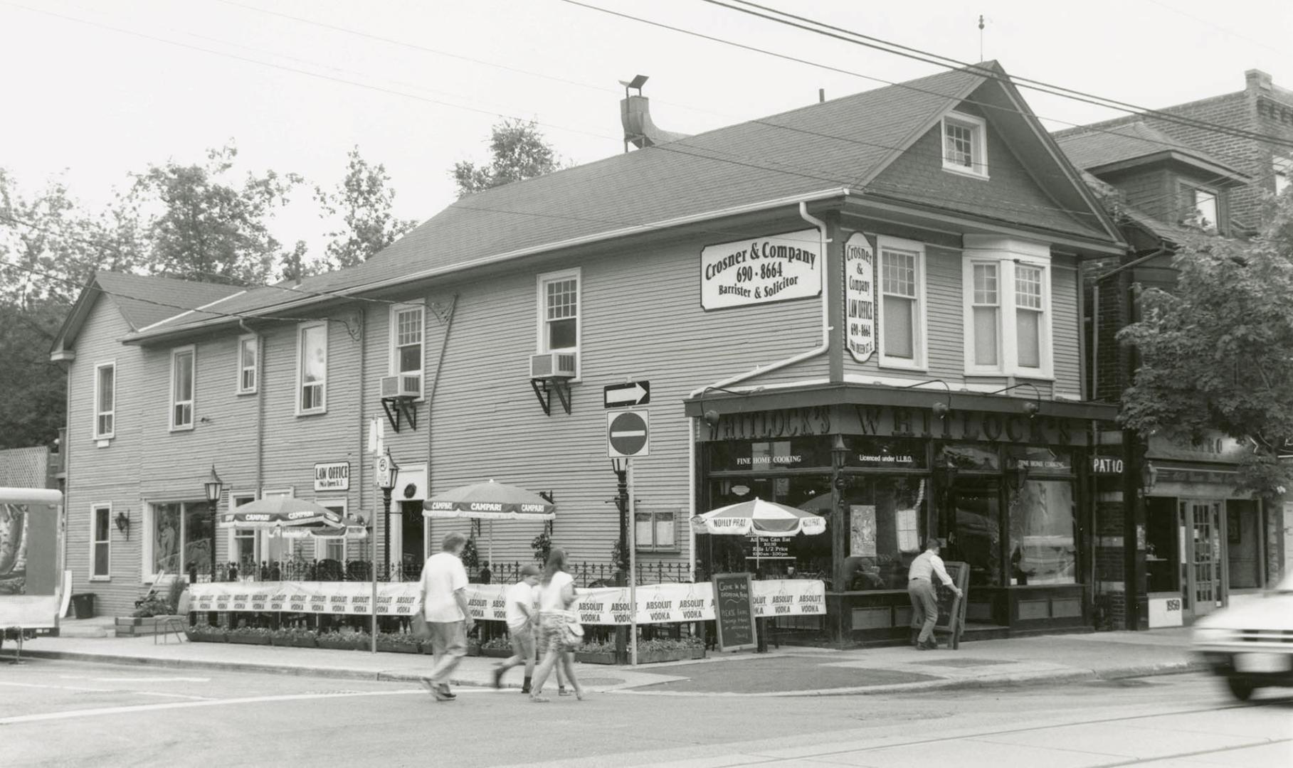 Whitlock's restaurant, originally Whitelock's grocery store, Queen Street East, no