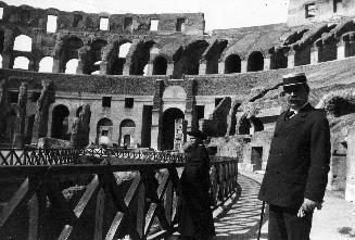 Arthur Conan Doyle at the Colosseum, Rome