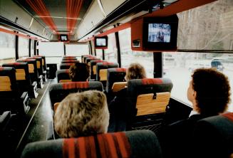 All the Comforts: The superbus features many of the amenities of home, including television, a snack bar, telephone and library