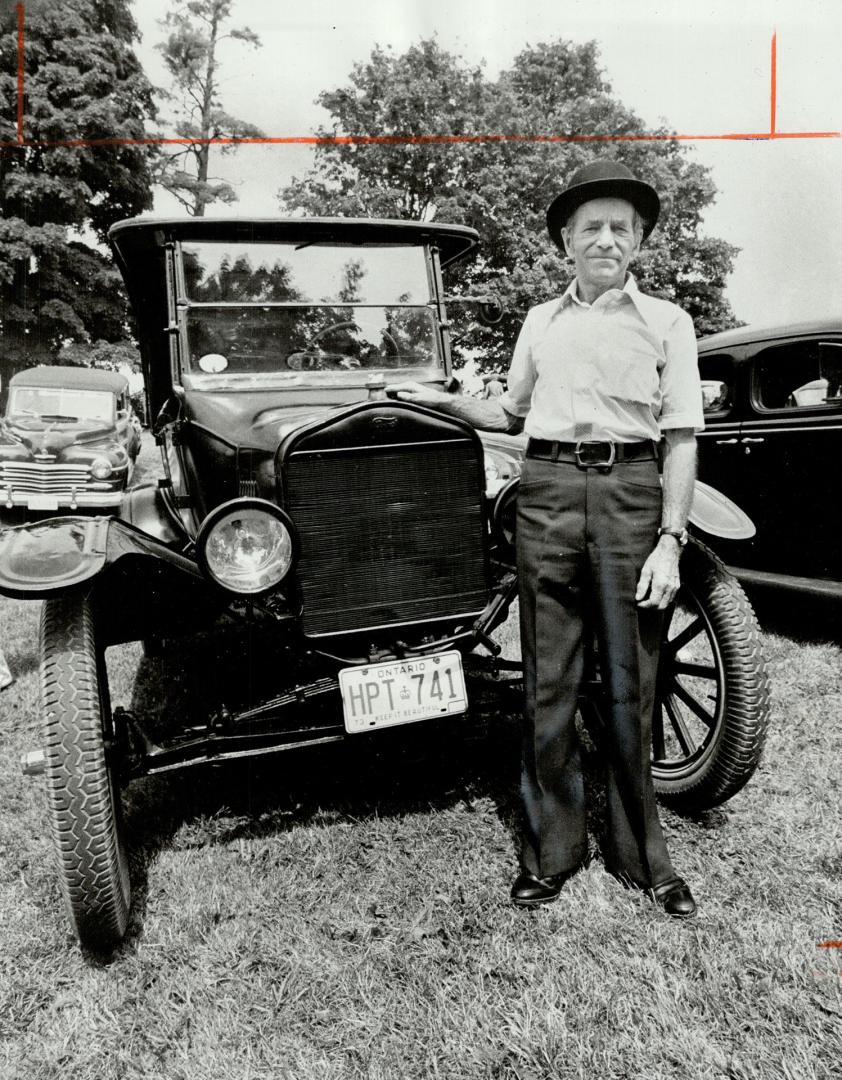 Les Mitchell of Goodwood is proud owner of this 1920 Model T Ford he's restored