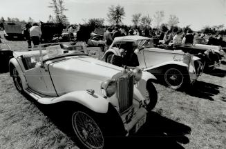 Show and shine: Among the stars of British Car Day at Bronte Creek Park will be everything from AC to Zodiac, Including MGs, shown above in '90 meet