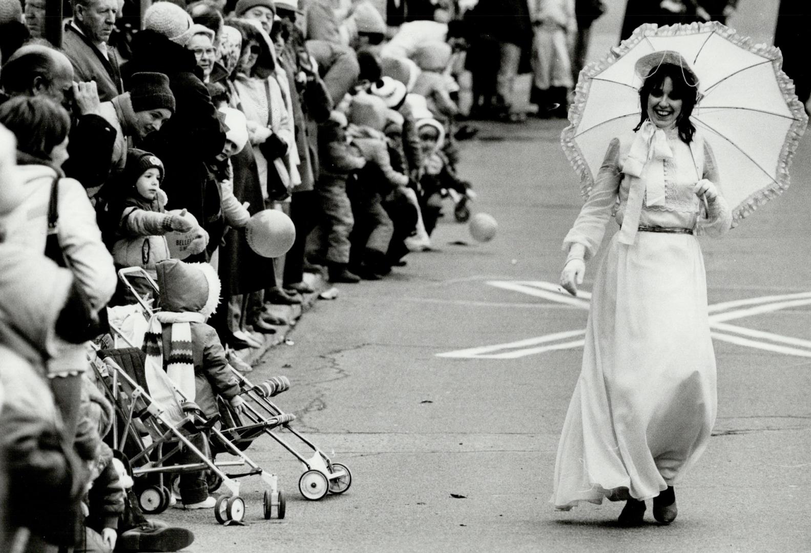 Toronto Beaches Lions Club Easter Parade as it wound along Queen St