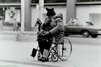 It can be a tough - and often cold - way to make a living for Peter Clark, a regular harmonica player on Queen St