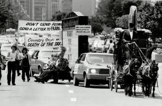 Funeral tax protest