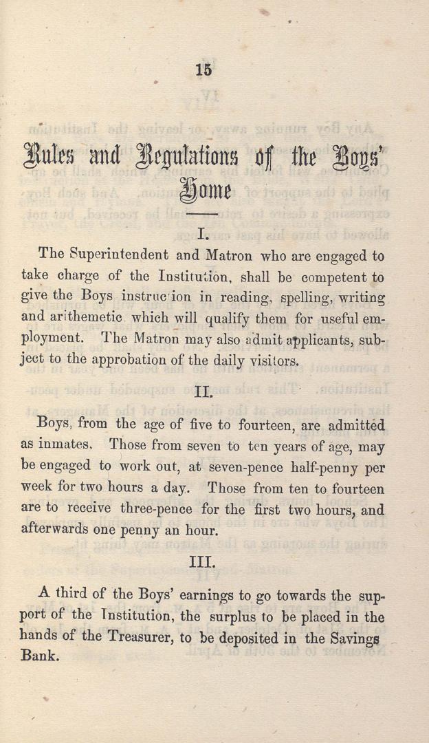 Boys' Home, Committee of Management, 2nd annual report.