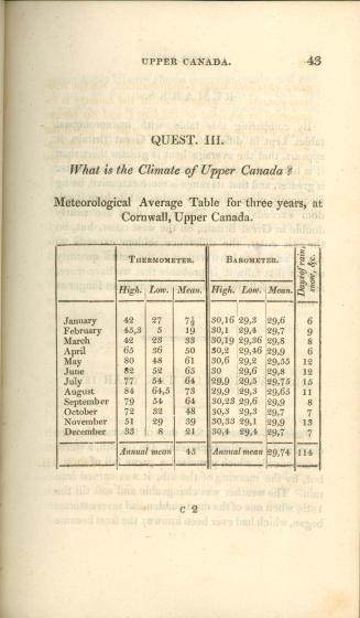 A visit to the Province of Upper Canada in 1819