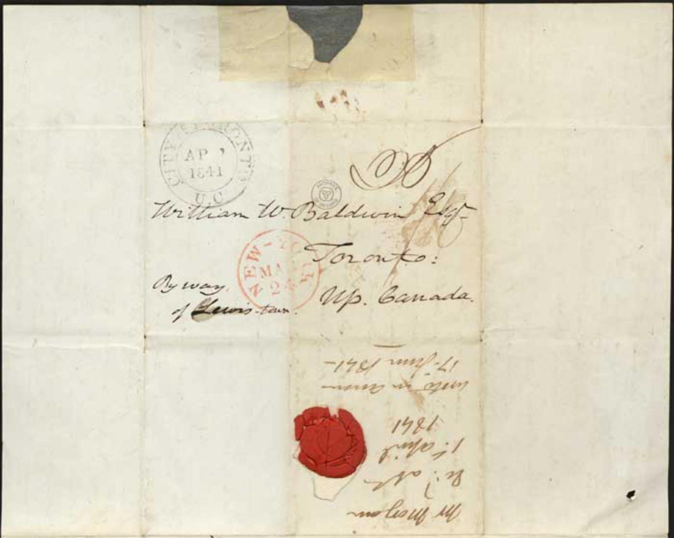 Letter from John S. Morgan to William W. Baldwin regarding his appointment to Collectorship of New York and on family news. - 4 p.