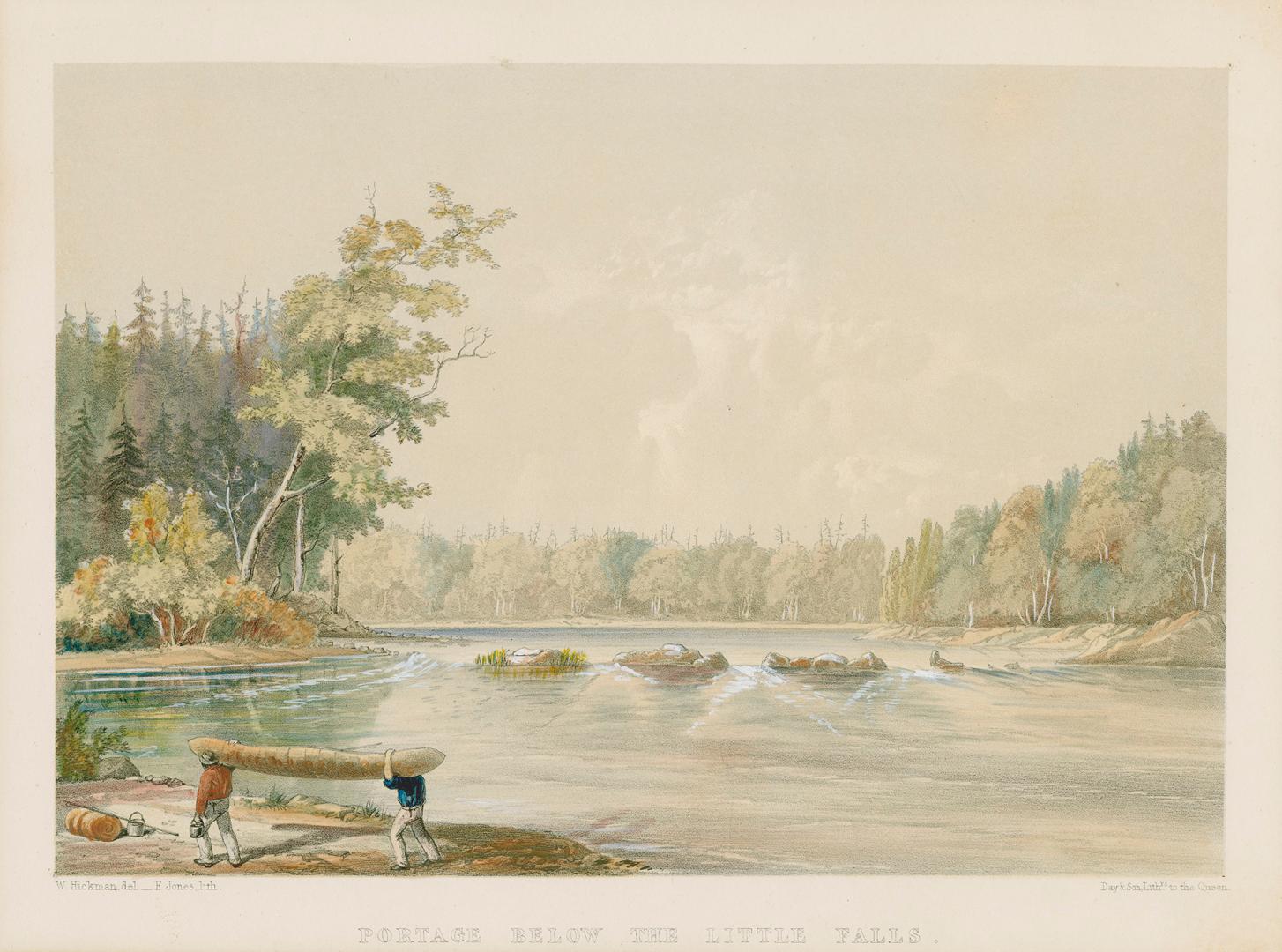 Portage below the Little Falls (Nepisiguit River, New Brunswick)