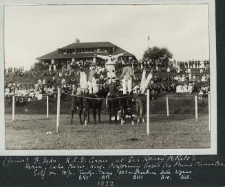 Royal Canadian Dragoons Circus at Sir Henry Pellatt's Farm, Lake Marie, King