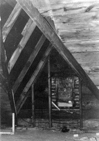 Davis, Alexander John, 'Davis Villa', Davisville Avenue, south side, between Mt. Pleasant and Forsyth Roads; Interior, attic. Toronto, Ontario