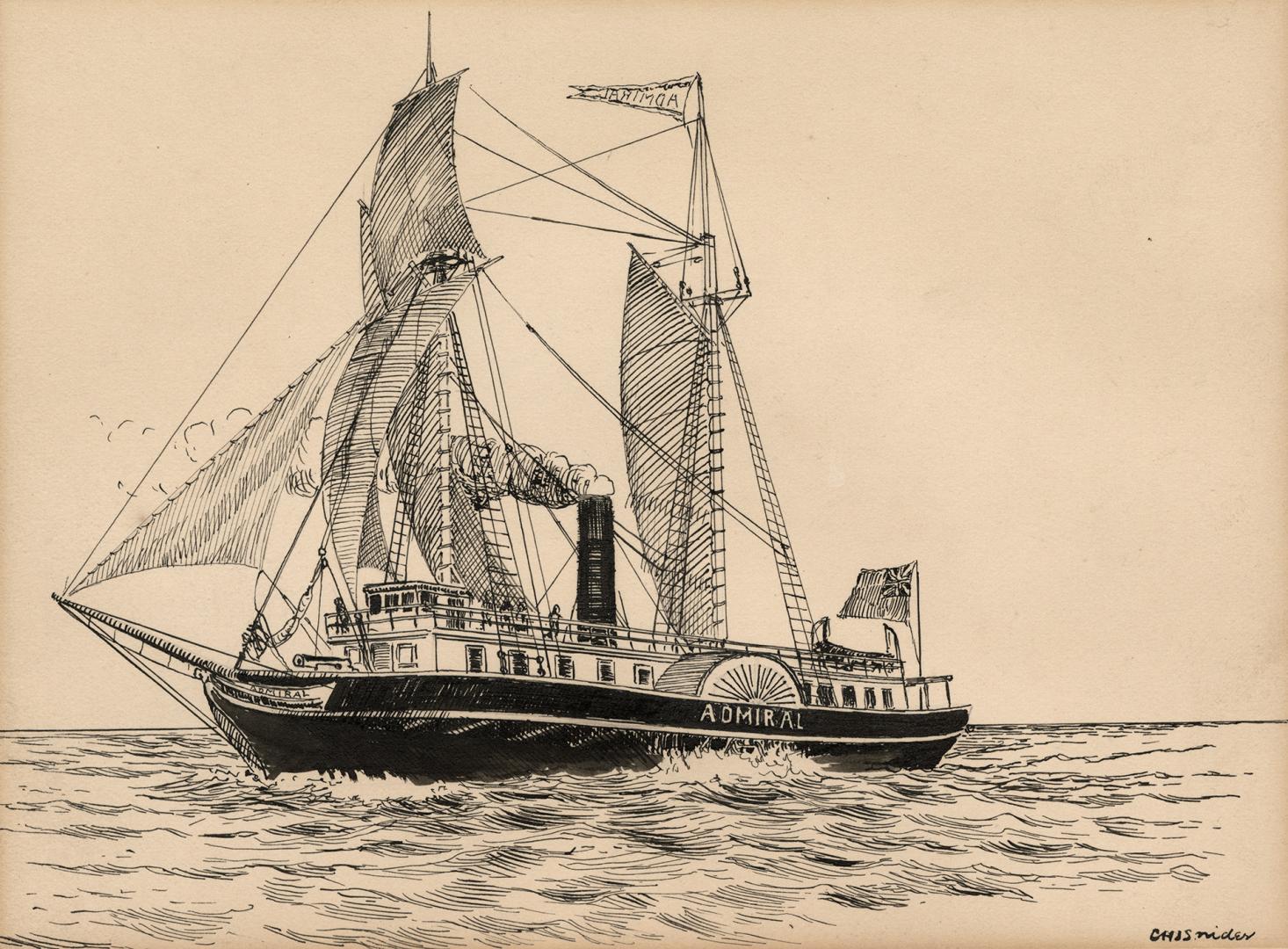 Steamer "Admiral", 1843-1853 (Lake Ontario)