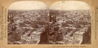 Pictures show images of a large city taken from a rooftop.