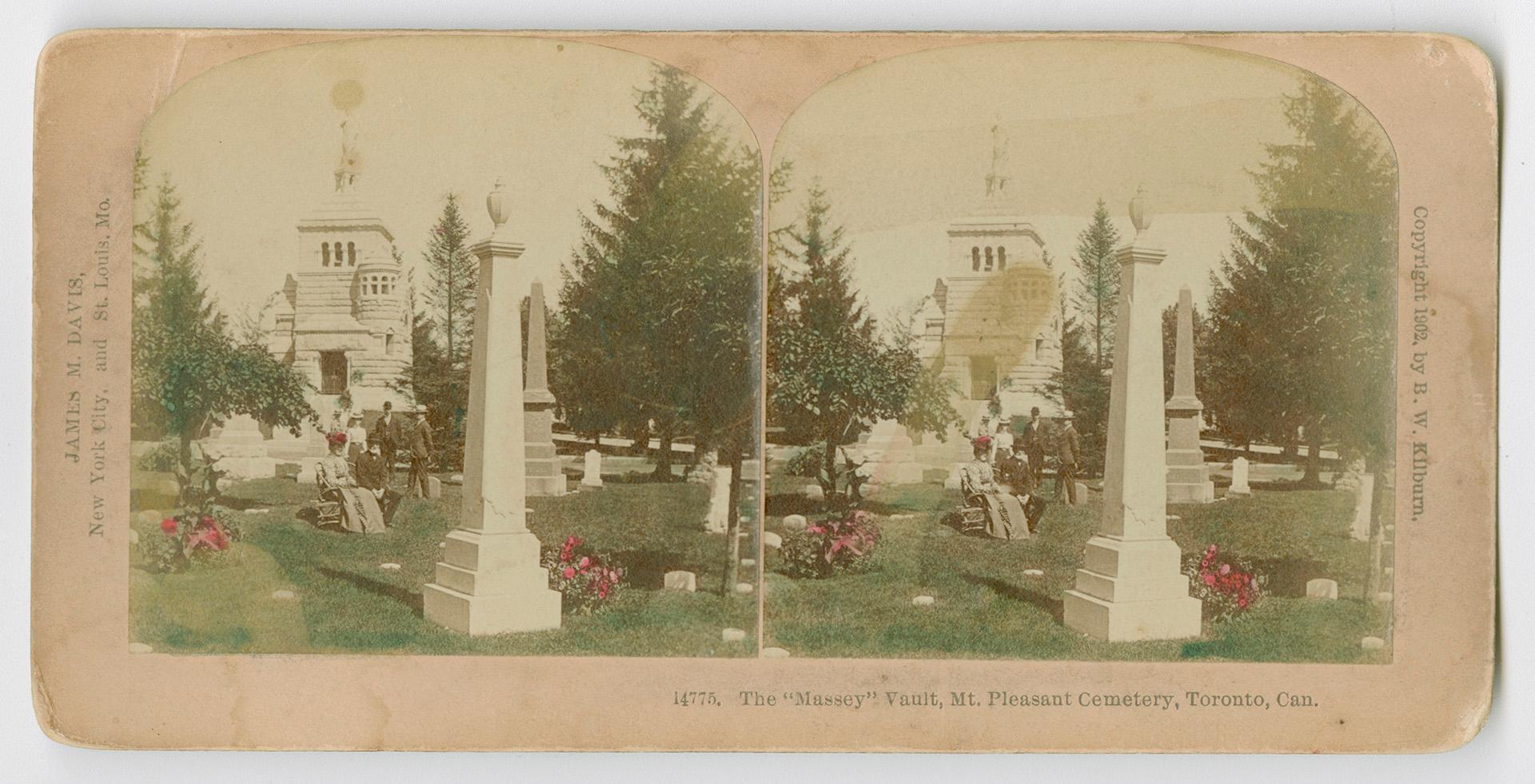 Picture show gravestones and monuments in a cemetery.