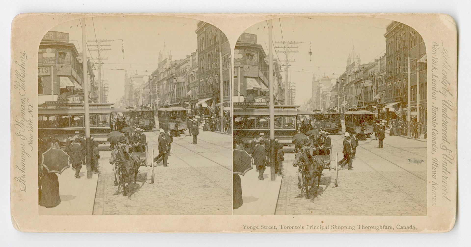 Looking north from just below King Street.