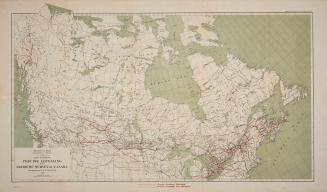 Map showing precise levelling by the Geodetic Survey of Canada