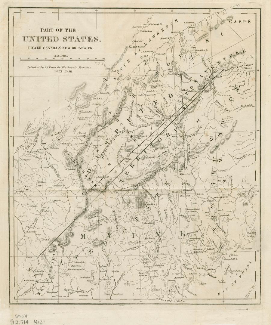 Part of the United States, Lower Canada & New Brunswick