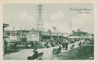 Rides at an amusement park. 