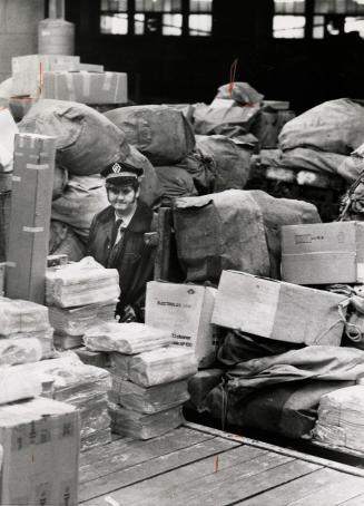 Mail Piles Up at the Post office and this mail truck driver looks as glum as the millions of Canadians now facing no mail, air travel problems and tie(...)