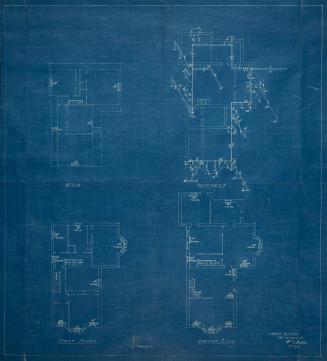 Architectural blue print of Staff House, 236 College Street, Toronto, Ontario