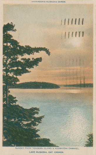 A placid lake in a remote wilderness.