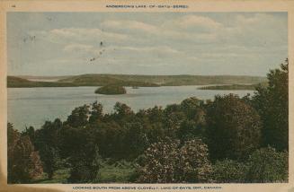 Long shot of a wilderness lake.