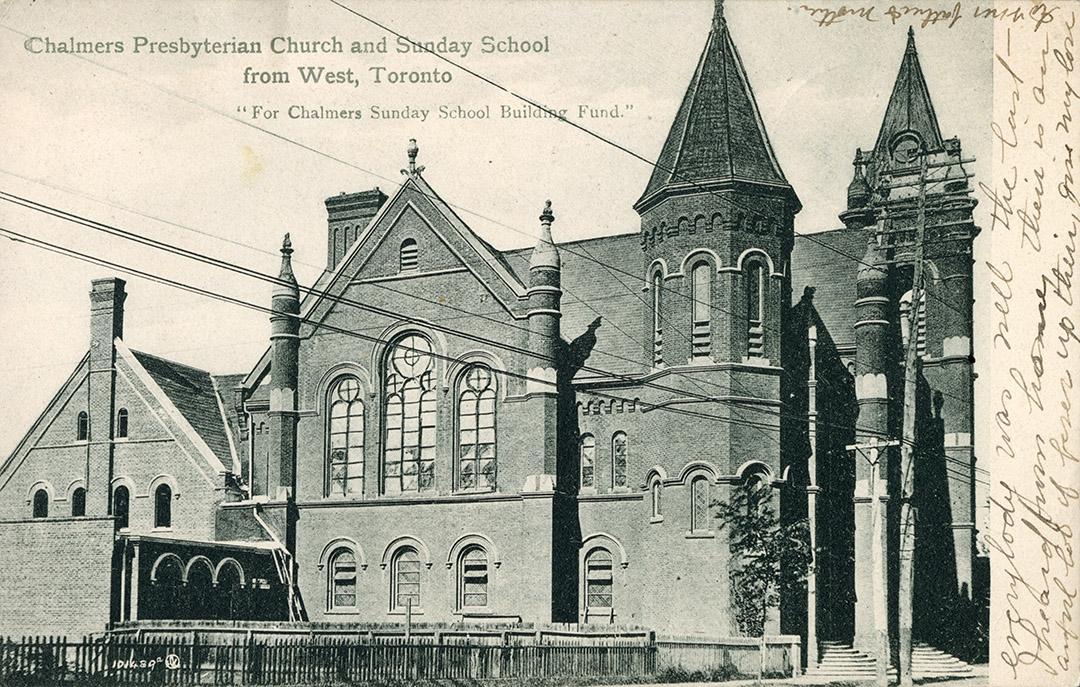 Picture of large church with two towers. 