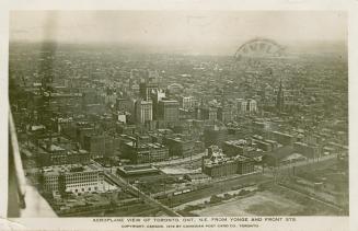 Aerial shot of a large city.