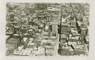 Aerial shot of a large city.