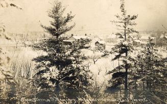 Snow storm, 4th May, 1907, looking across valley, East Toronto 