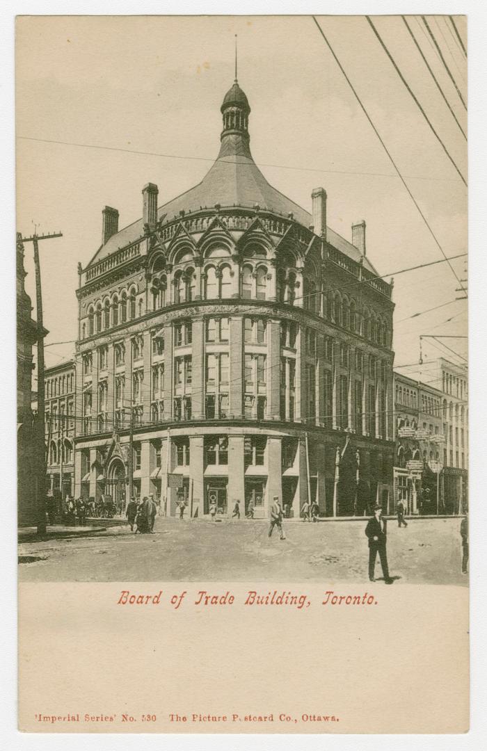 Sepia toned photograph of an early skyscraper.