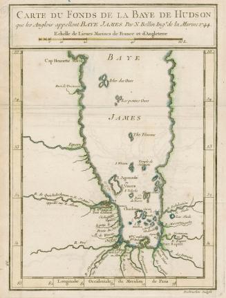 Carte du fonds de la baye de Hudson