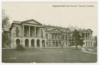 Picture of law buildings facing large front lawn. 