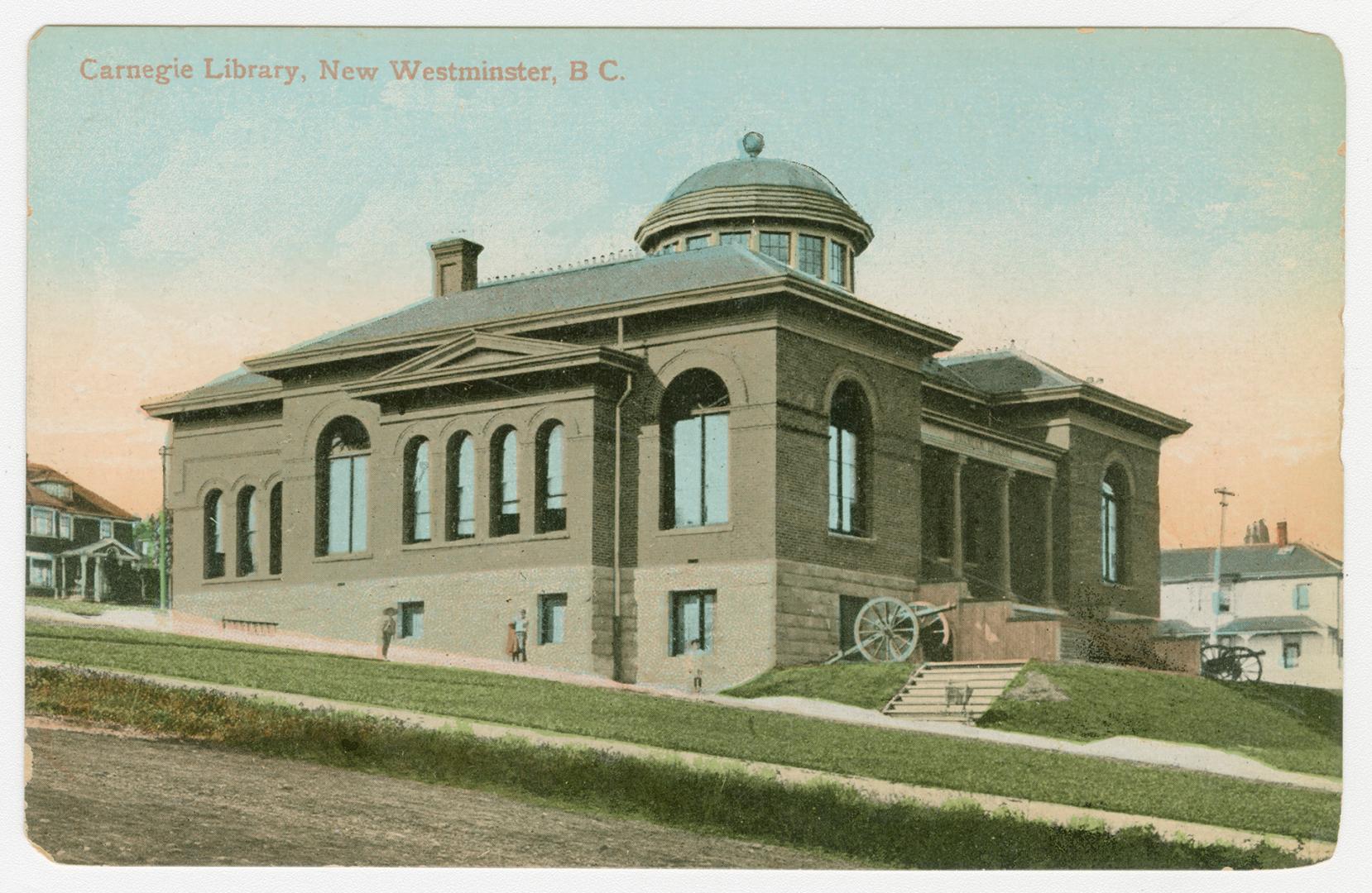 Picture of two storey library building. 