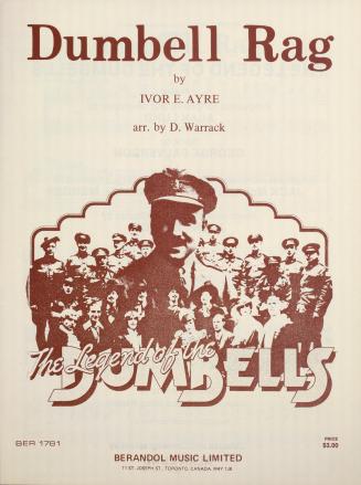 Cover features: title and composition information against a drawing of The Dumbells (brown on w…