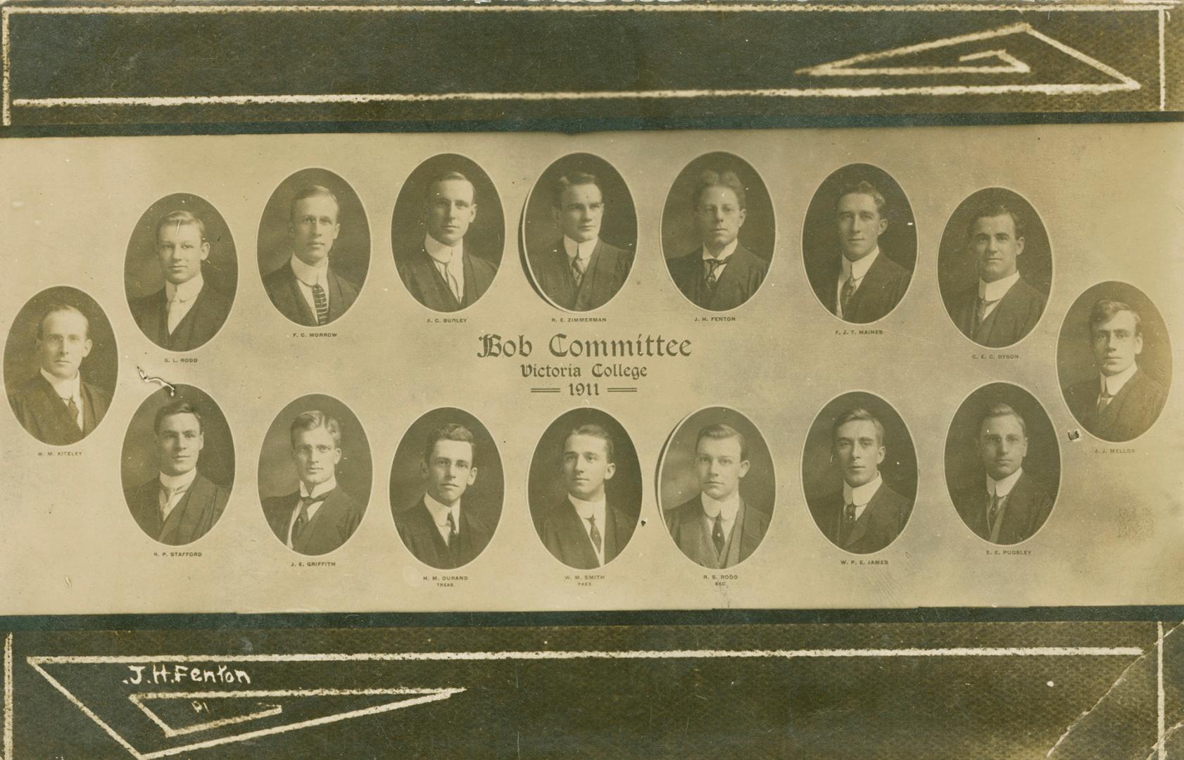 Black and white photograph head and shoulder portraits of young men.