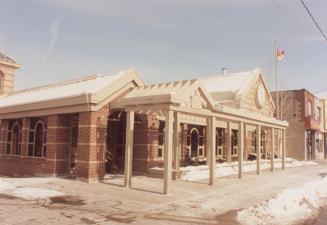 Picture of street scene showing library building. 