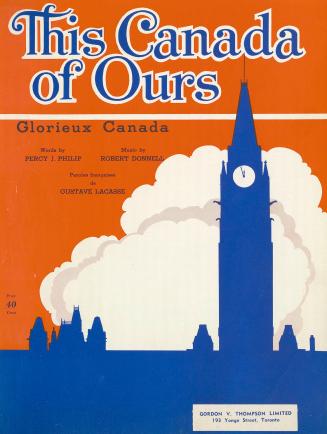 Cover features: title and composition information; skyline silhouette the Peace Tower and Parli…