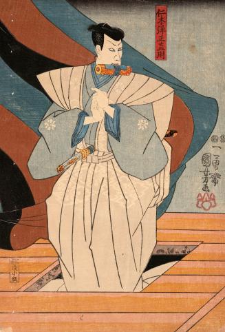 Unidentified actor in role of Nikki Danjo in the play Meiboku Sendai Hagi (polychrome)