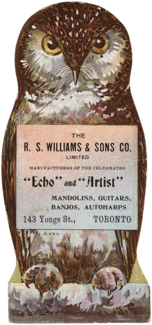 R. S. Williams & Sons Co. "echo" and "artist"