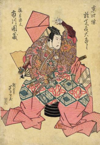 Japanese print of actor Ichikawa Danzō V as Kajiwara Genta (polychrome)