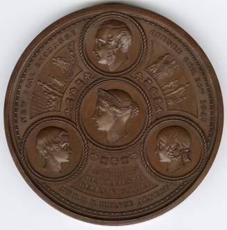 Bronze medal.Cameos of Royal Family: Prince Albert, the Prince of Wales and the Princess Royal …