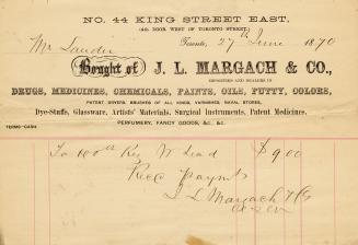 Formerly Dunspaugh & Watson. Receipt of customer John Lauder Esq. Part of Morris Norman donatio…