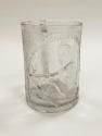 A pressed glass tankard issued by Henry Greener Glass to commemorate Edward "Ned" Hanna's victo…